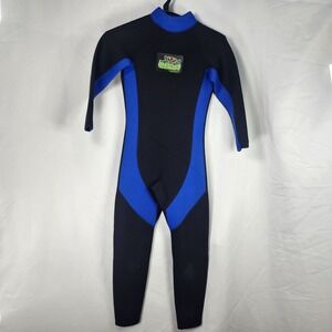 AKONA Cool Frog KIds Wetsuit Youth Medium 7 8 Neoprene Back Zip